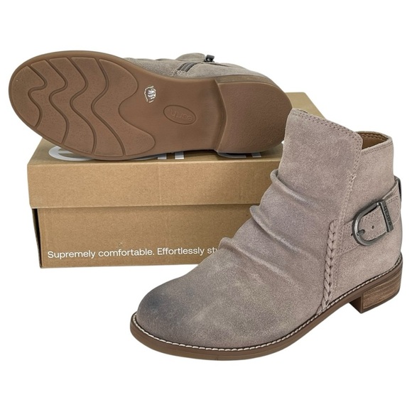 Earth Naira Taupe Leather Womens Ankle Boots Size 6M - Picture 12 of 13